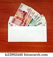 Envelope with a Russian Money