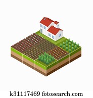 Isometric landscape Isometric landscape