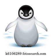Little baby emperor penguin Little baby emperor penguin