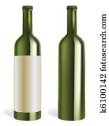 Wine bottle and glass Clip Art k4418958 Fotosearch Wine vector bottles bottle glass fotosearch clip