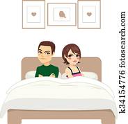 Couple Arguing Bed