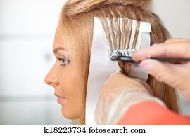 Hair salon. Coloring. Hair salon. Coloring.