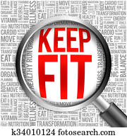 KEEP FIT word cloud KEEP FIT word cloud