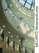 Modern architecture, interior mall Modern architecture, interior mall