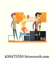 Office Team Relaxing