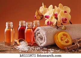 Spa still life with essential oils Spa still life with essential oils