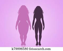 ילדה, שקלל הפסד, צללית