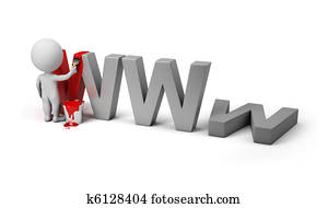 3d, קטן, אנשים, -, אתר, מתחת לבניה