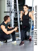 Couple at the gym