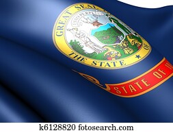 Idaho (USA) outline map Drawing | k1015622 | Fotosearch