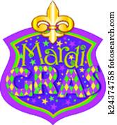Mardi Gras blazon Mardi Gras blazon