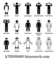 medizinische, healthcare, ppe, personenschutz, ausrüstung, zahnr?der, cliparts. medizinische, healthcare, ppe, personenschutz, ausrüstung, zahnr?der, cliparts.