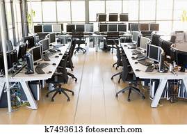 View Of Stock Trading Office