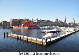 vinter, 보이는 상태, 의, 취리히