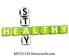 3D Stay Healthy Crossword