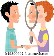 Mirror Reflection Clipart Our Top 1000 Mirror Reflection Eps Images Fotosearch
