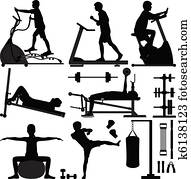 Gym Gymnasium workout Exercise man Gym Gymnasium workout Exercise man