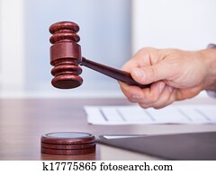 Male Judge In A Courtroom Male Judge In A Courtroom