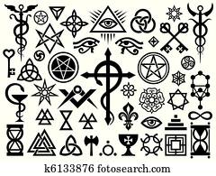 Medieval Occult Signs And Magic Stamps Medieval Occult Signs And Magic Stamps