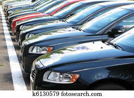 Row of cars Row of cars