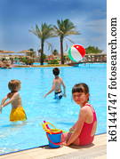 Children In Pool
