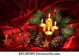 Christmas candles Christmas candles