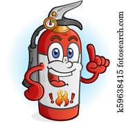 Fire Extinguisher Cartoon Character Fire Extinguisher Cartoon Character