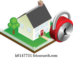 Home security system concept Home security system concept