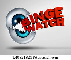 Binge Watch Concept Binge Watch Concept