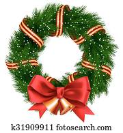 Christmas Wreath isolated Christmas Wreath isolated