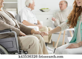 Nurse supporting the charge