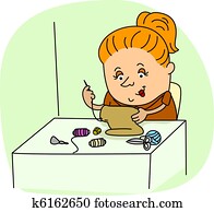 お針子 イラスト K Fotosearch