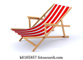 3d beach chair