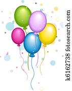 Balloons and Confetti Balloons and Confetti