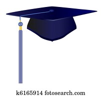 Blue Graduation Cap Blue Graduation Cap