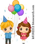 Boy Giving Balloons Boy Giving Balloons