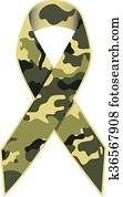 Camouflage Military Ribbon Camouflage Military Ribbon