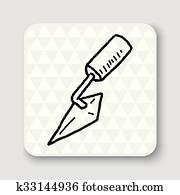 , finishing, tool, cement, Clipart | u18177770 | Fotosearch