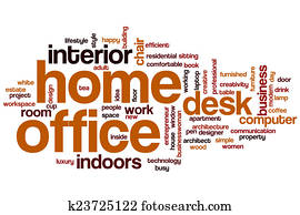 Home office word cloud
