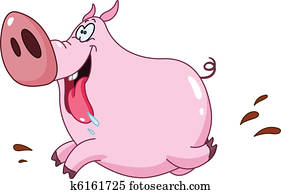 Pig running Pig running