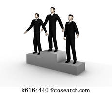 Winners  stand on a podium