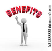 3d, איש עסקים, -, מילה, רווחים, דוגמה