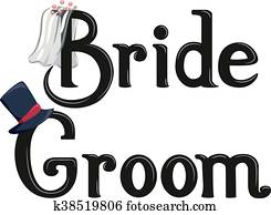 Bride Groom Lettering Bride Groom Lettering