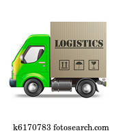 logistics delivery truck logistics delivery truck
