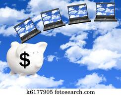 nuvem, computando, custos