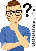 Thinking Man Looking Thinking Man Looking