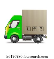 טופס, משלוח, או, לעבור משאית