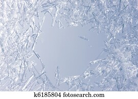 Closeup of ice crystals Closeup of ice crystals