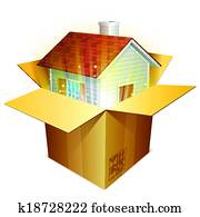 egentlig estate, concept.