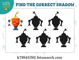 finden, dass, korrekt, schatten, für, niedlich, karikatur, roboter, erzieherisch, vorschulisch, kinder, mini, spiel finden, dass, korrekt, schatten, für, niedlich, karikatur, roboter, erzieherisch, vorschulisch, kinder, mini, spiel